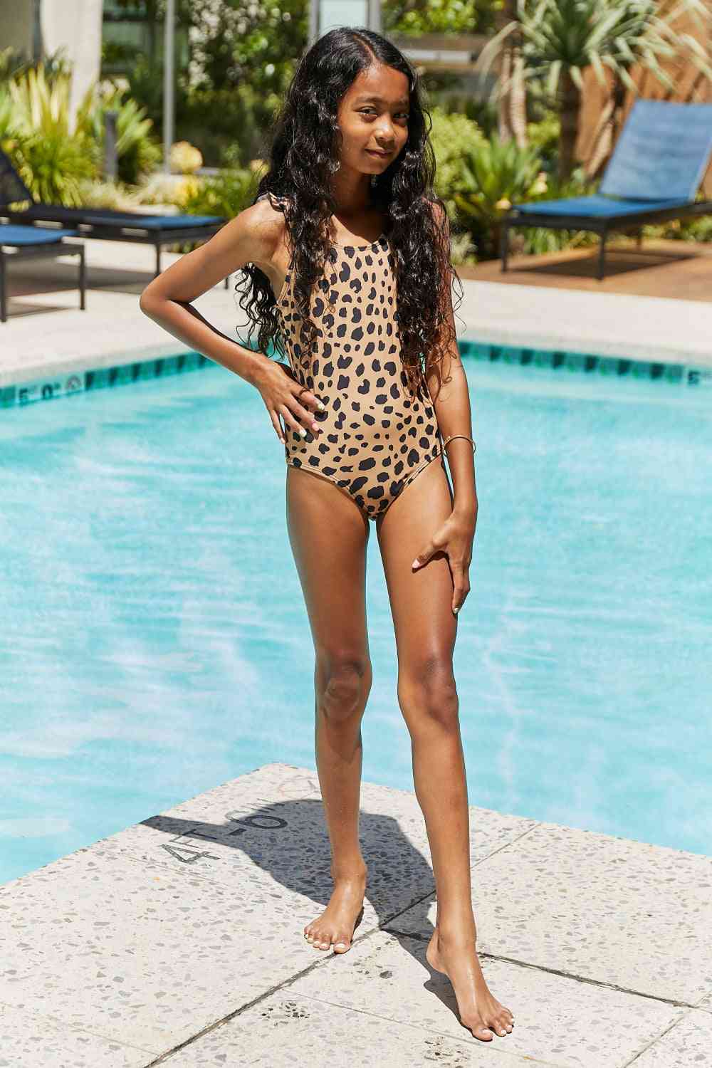Marina West Swim Float On Ruffled One-Piece in Leopard - AllIn Computer