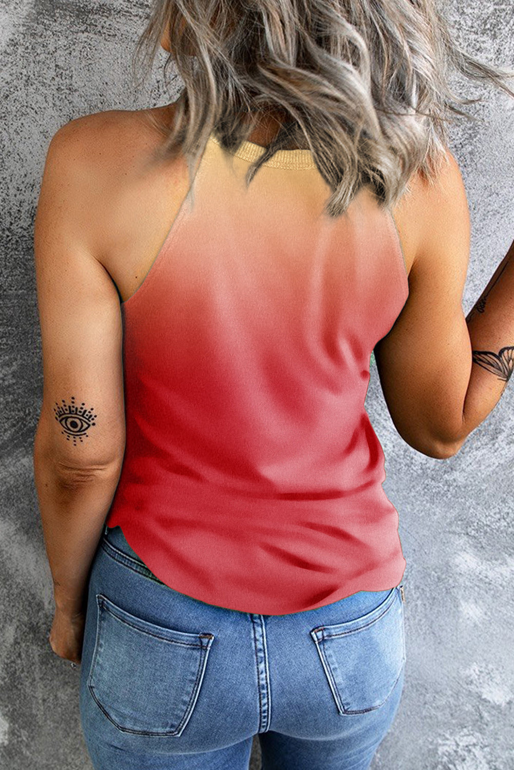 Gradient Grecian Neck Tank - AllIn Computer