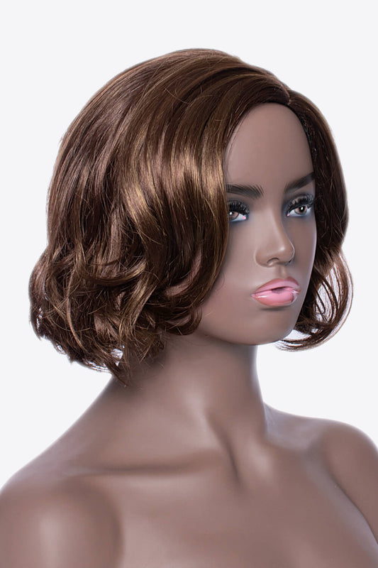 Full Machine Short Wave Bobo Wigs in Brown 10'' - AllIn Computer