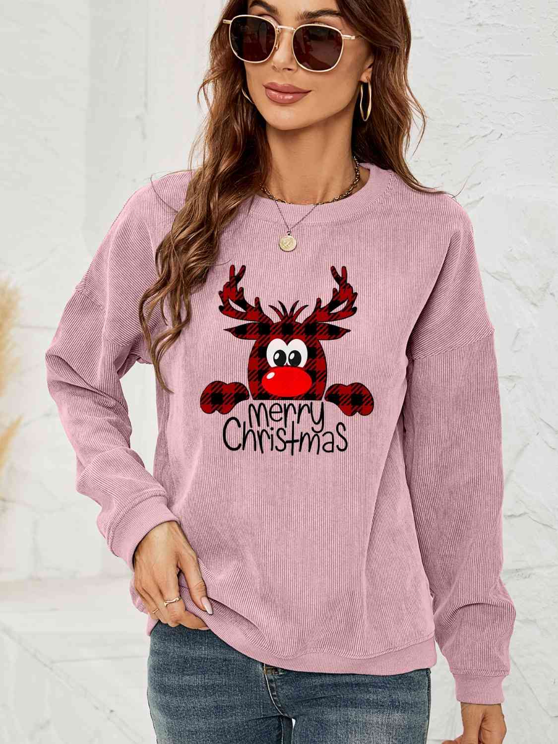 MERRY CHRISTMAS Graphic Sweatshirt | CLOTHING,SHOES & ACCESSORIES | Changeable, christmas, Ship From Overseas, sweatshirt | Trendsi