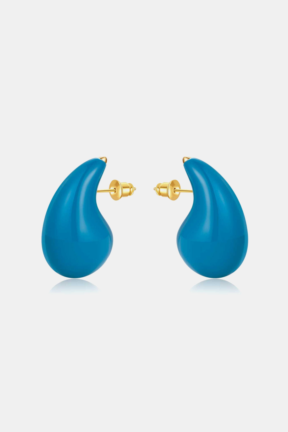 Large Size Water Drop Brass Earrings - AllIn Computer