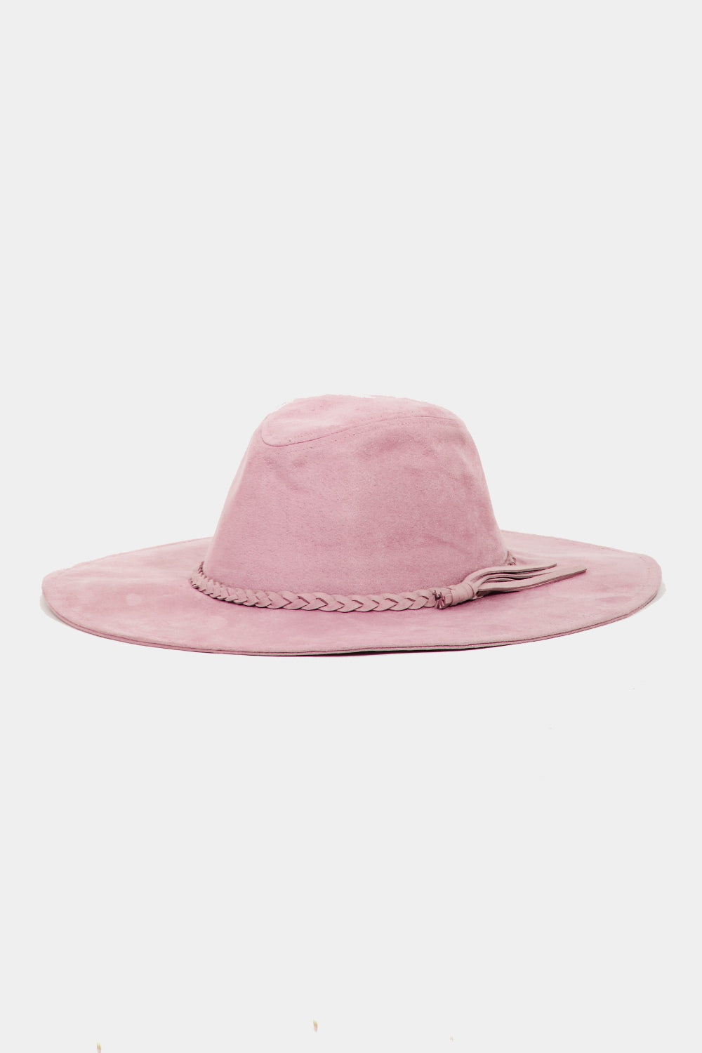 Fame Braided Faux Suede Hat - AllIn Computer