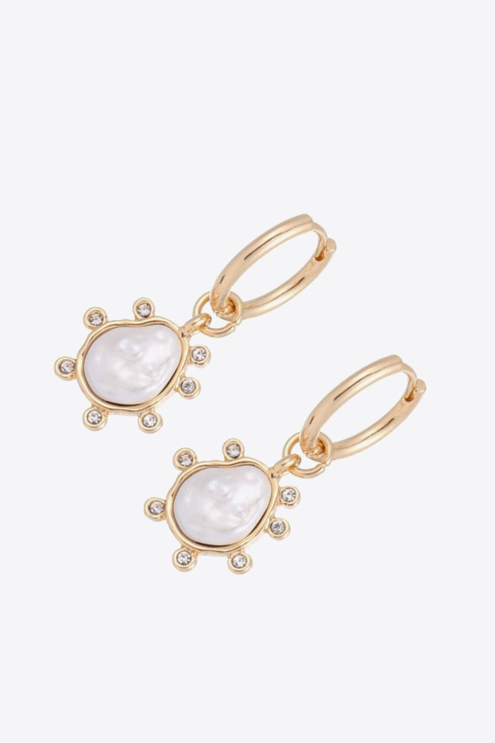 Rhinestone Decor Drop Earrings - AllIn Computer