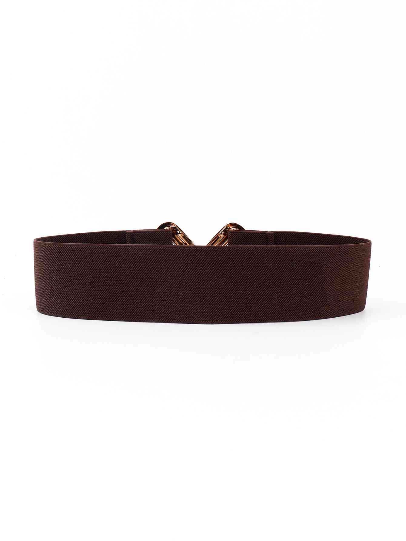 Geometric Buckle Elastic Wide Belt - AllIn Computer
