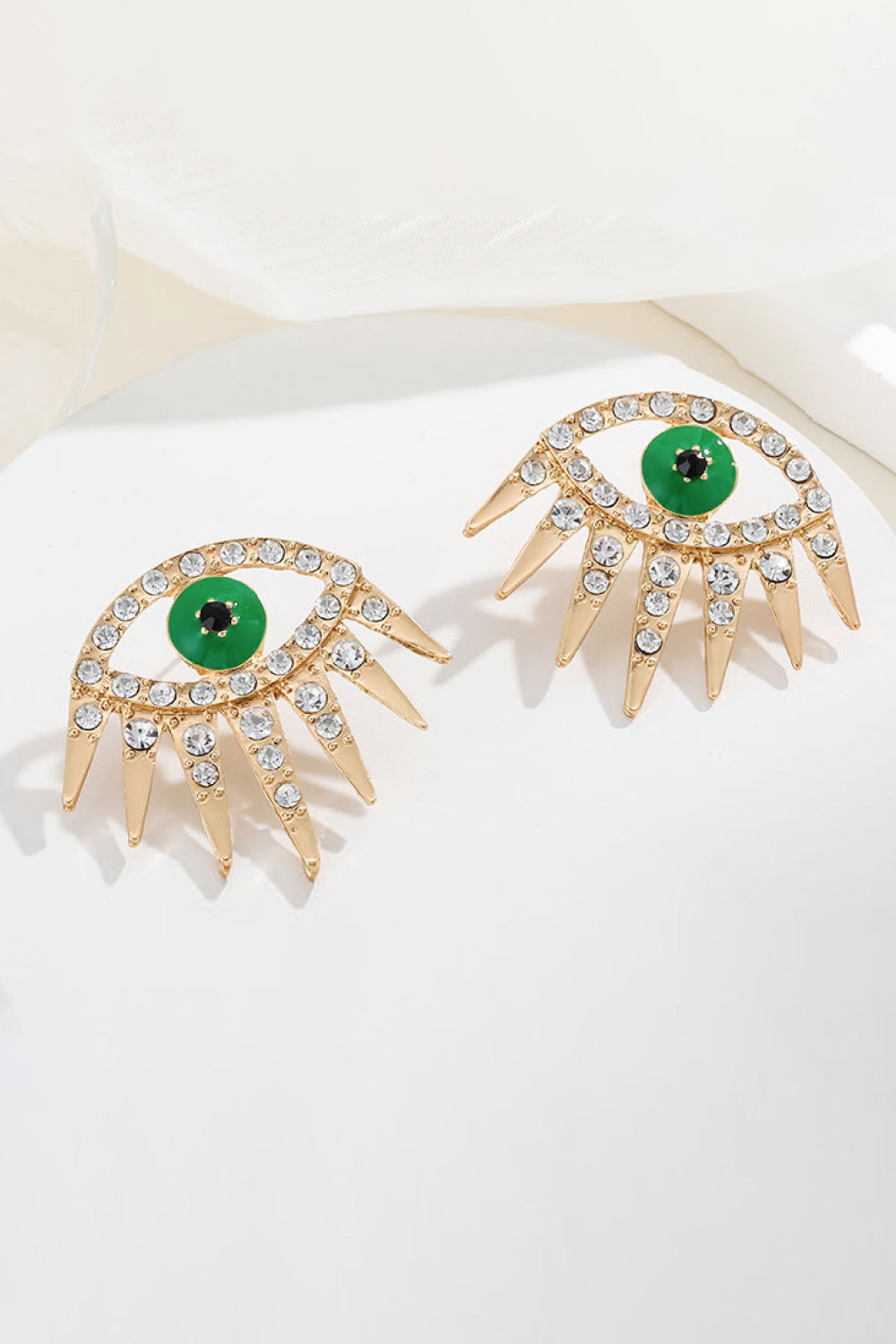 Evil Eye Rhinestone Dangle Earrings - AllIn Computer