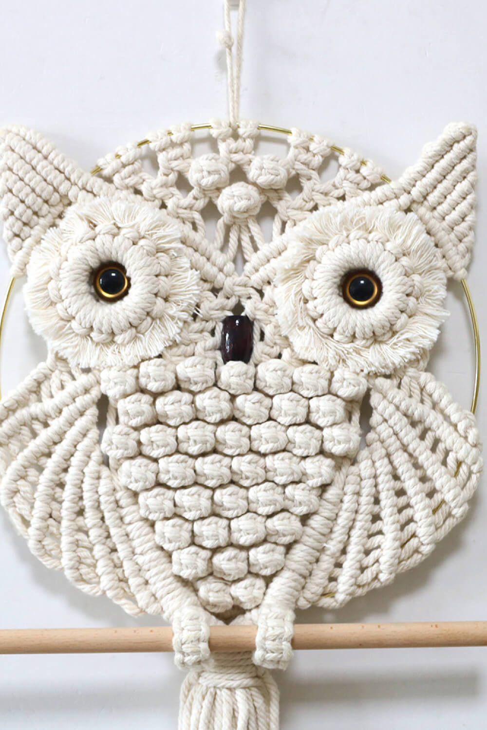 Hand-Woven Owl Macrame Hanging Wall Piece - AllIn Computer
