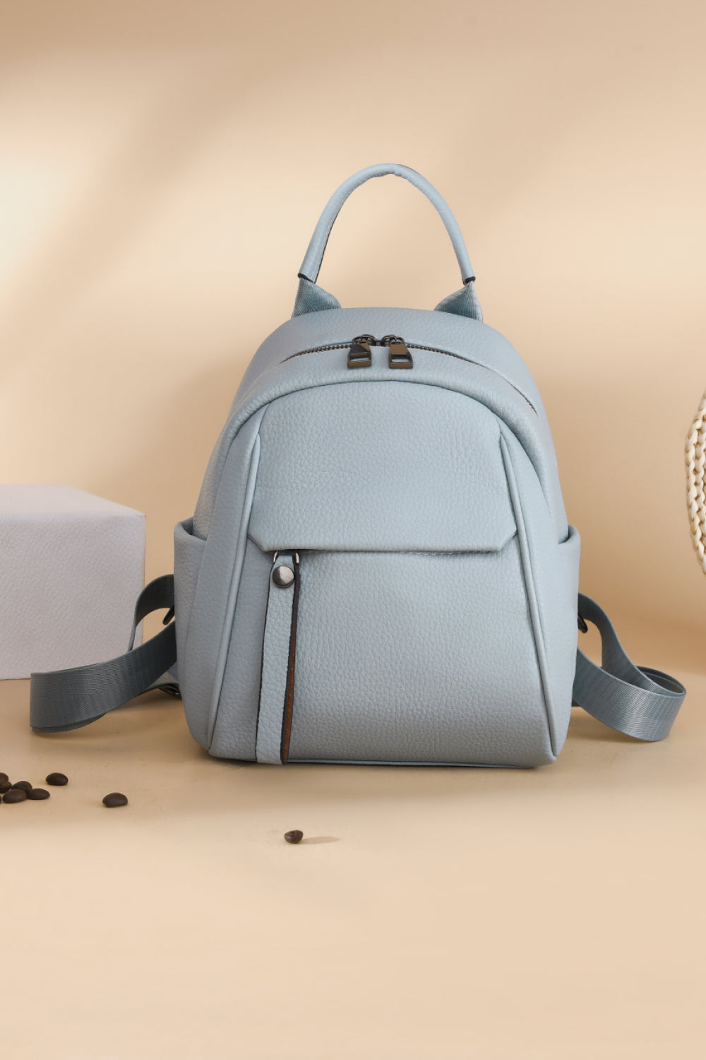 Small PU Leather Backpack - AllIn Computer