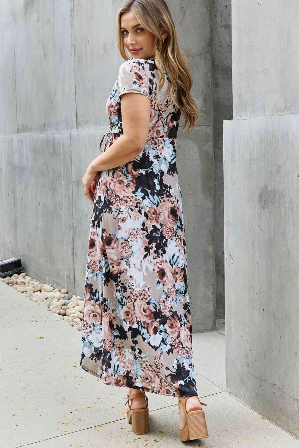 Heimish Give Me Roses Full Size Floral Maxi Wrap Dress - AllIn Computer