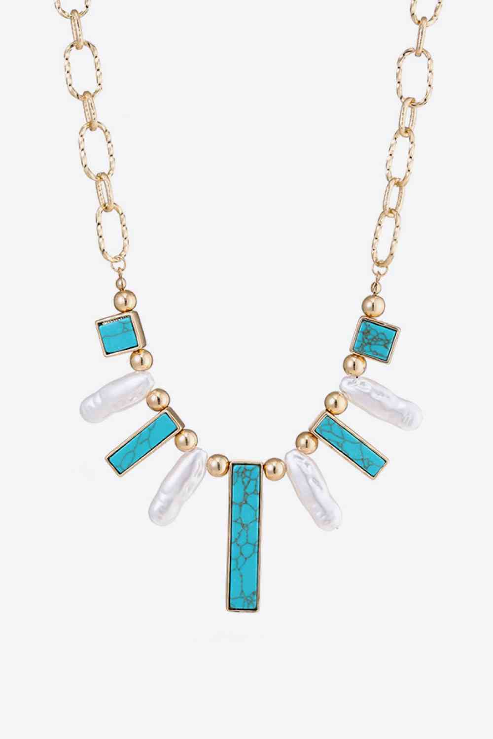 Turquoise Alloy Necklace | Jewelry | Jewelry, Ken, necklace, Ship From Overseas | Trendsi