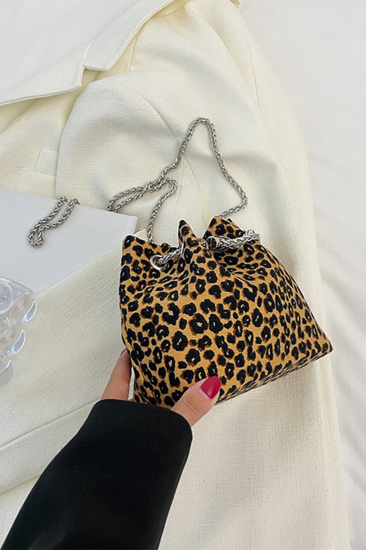 Animal Print Nylon Bucket Bag - AllIn Computer