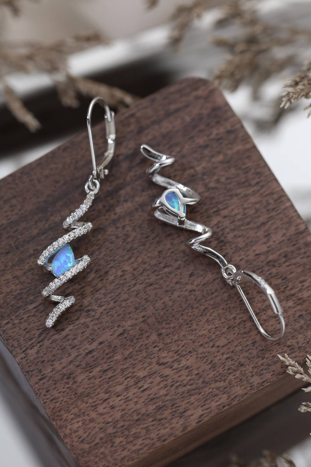 Twisted Opal Drop Earrings - AllIn Computer