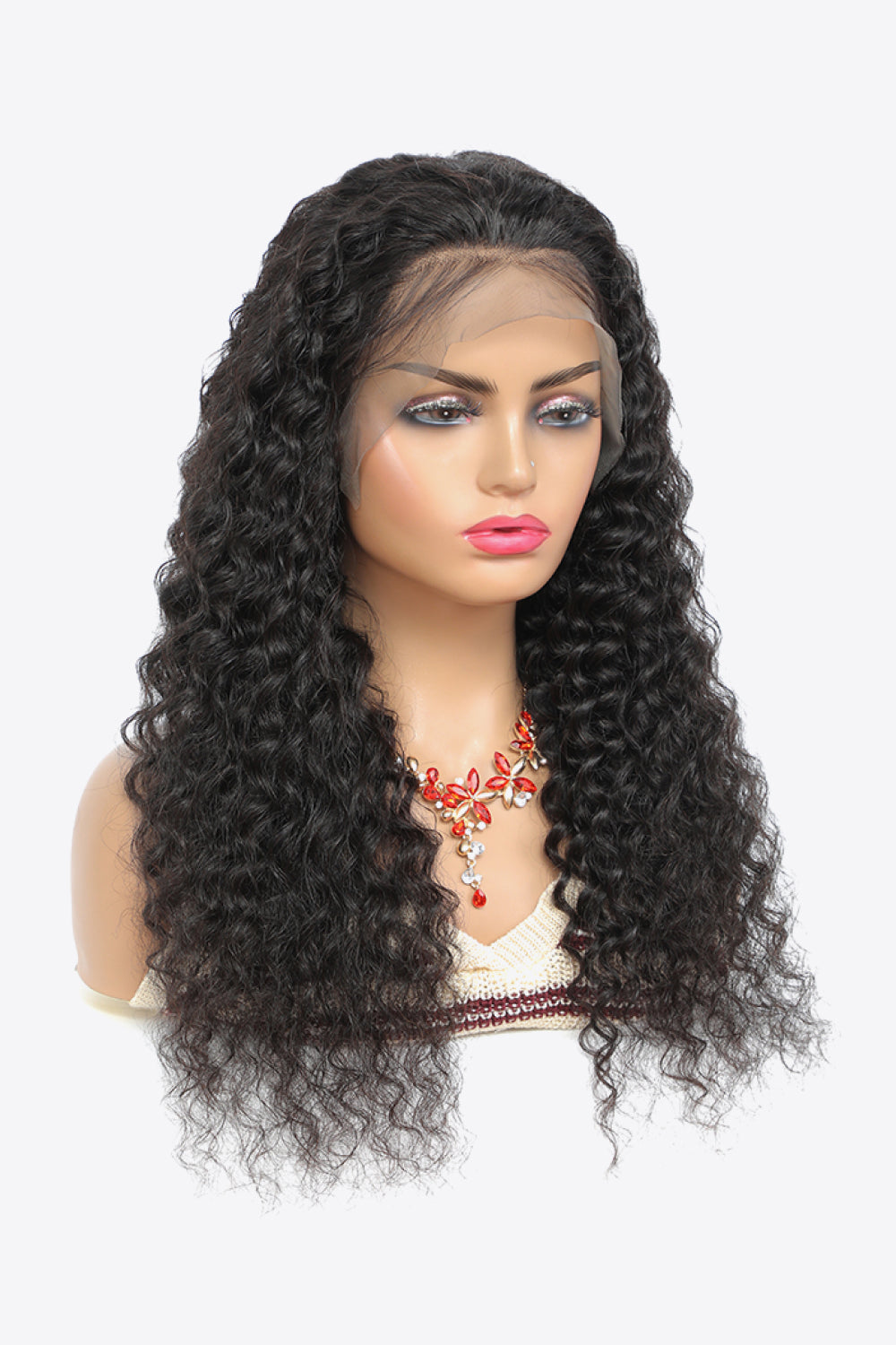 20” 13x4“ Lace Front Wigs Human Hair Curly Natural Color 150% Density - AllIn Computer