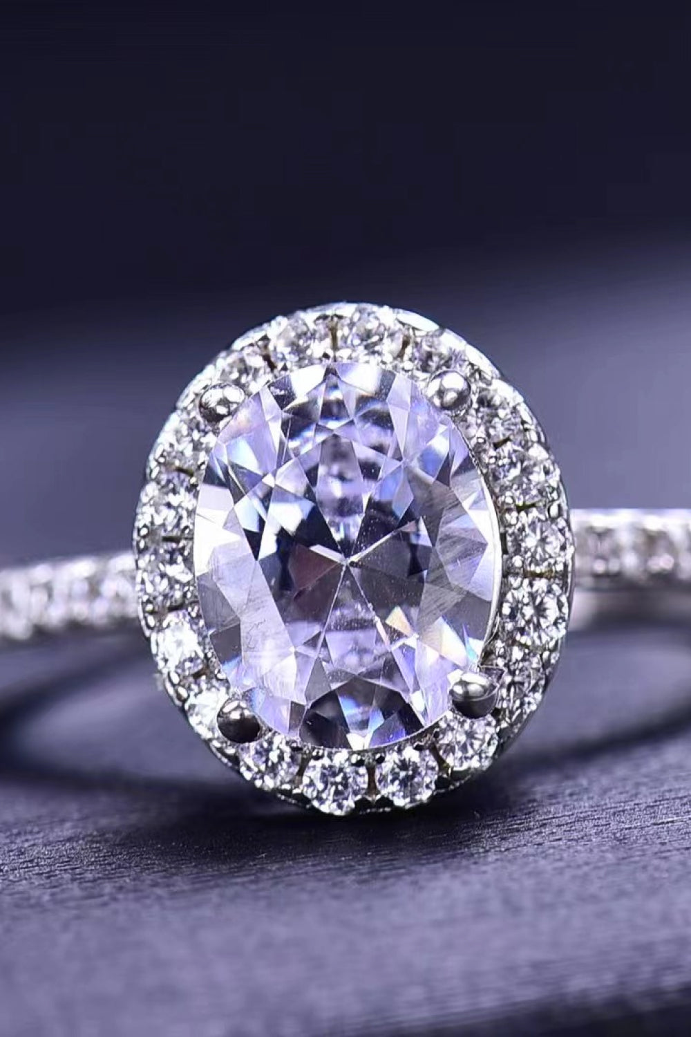2 Carat Moissanite Platinum-Plated Ring - AllIn Computer