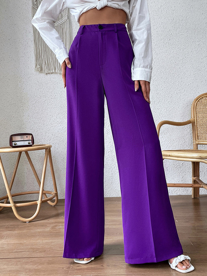 High Waist Wide Leg Pants - AllIn Computer