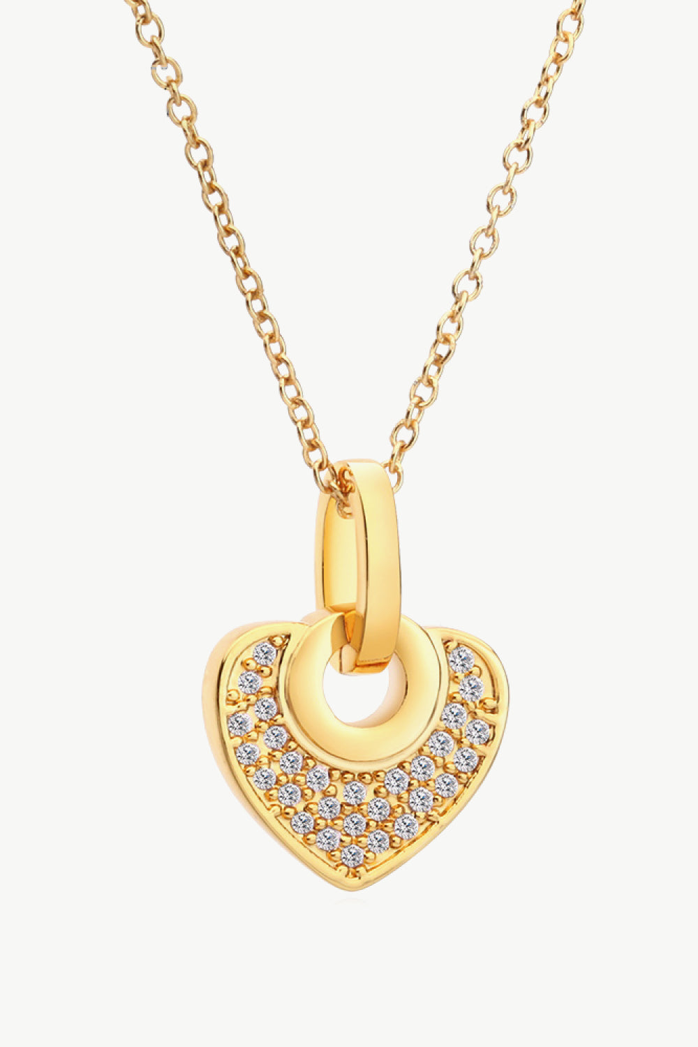 Crystal Heart Pendant Necklace - AllIn Computer