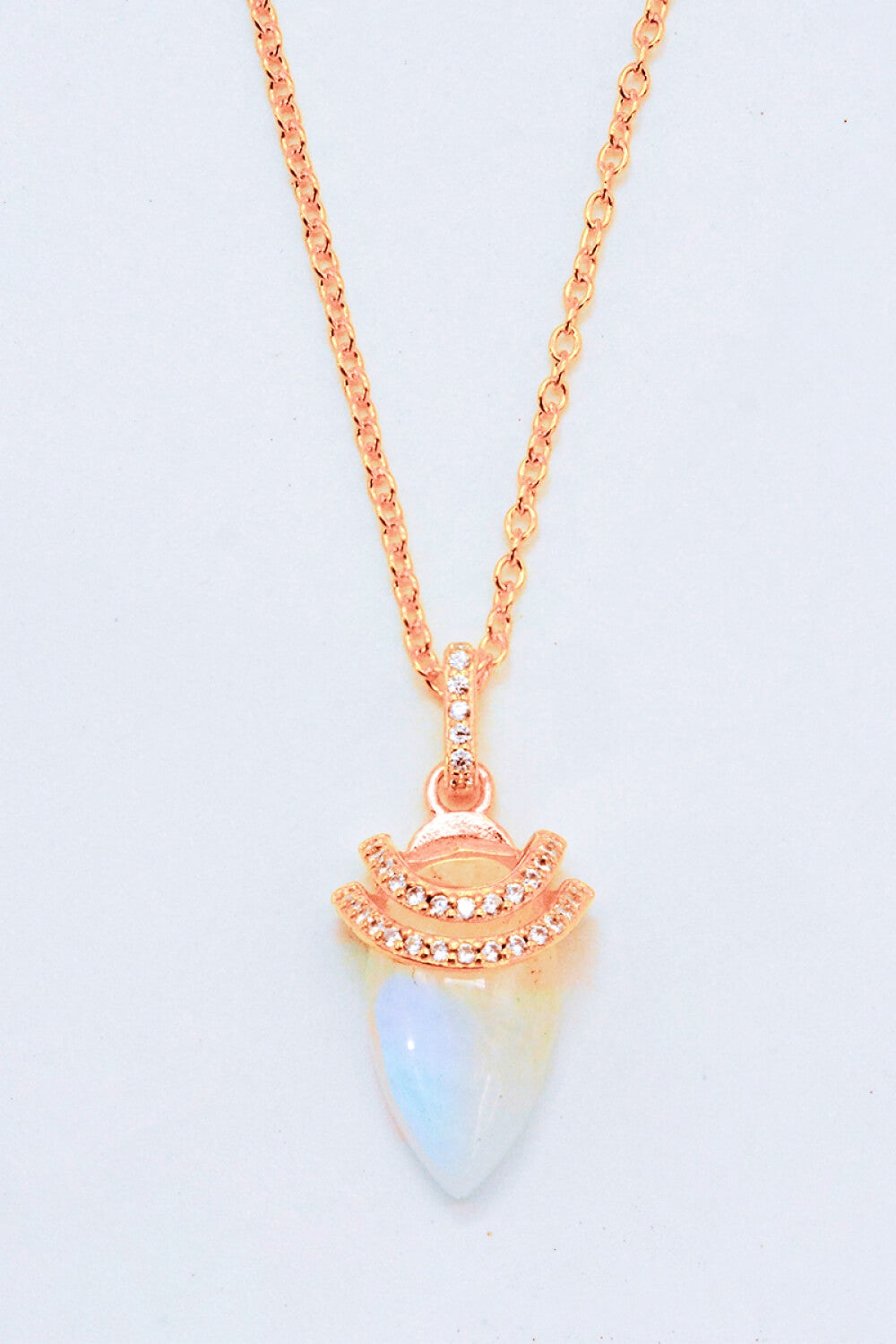 18K Gold-Plated Moonstone Pendant Necklace - AllIn Computer