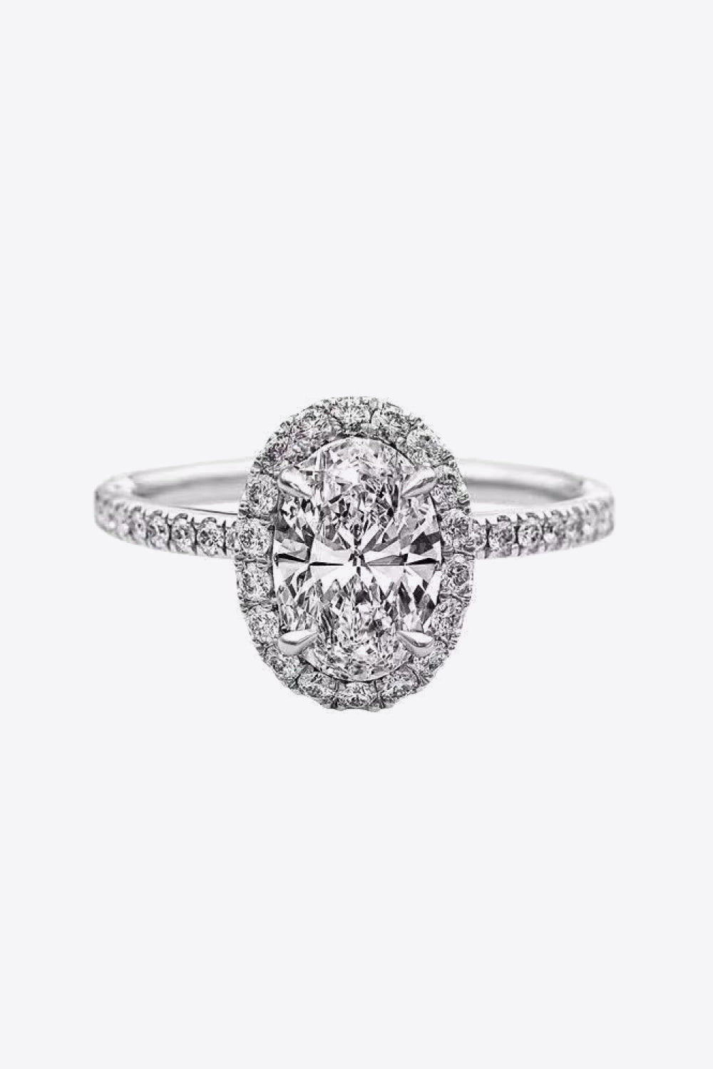 2 Carat Moissanite Platinum-Plated Ring - AllIn Computer