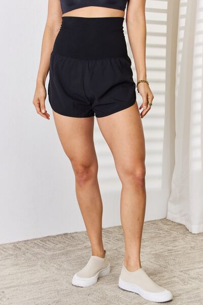 Zenana Full Size High Waist Tummy Control Shorts - AllIn Computer