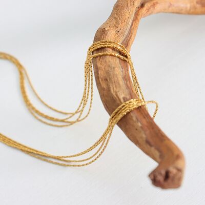 18K Gold-Plated Multi-Layer Clavicle Chain Necklace - AllIn Computer