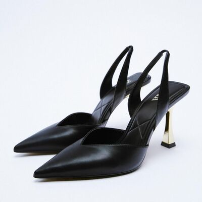 PU Leather Point Toe Stiletto Heel Pumps - AllIn Computer