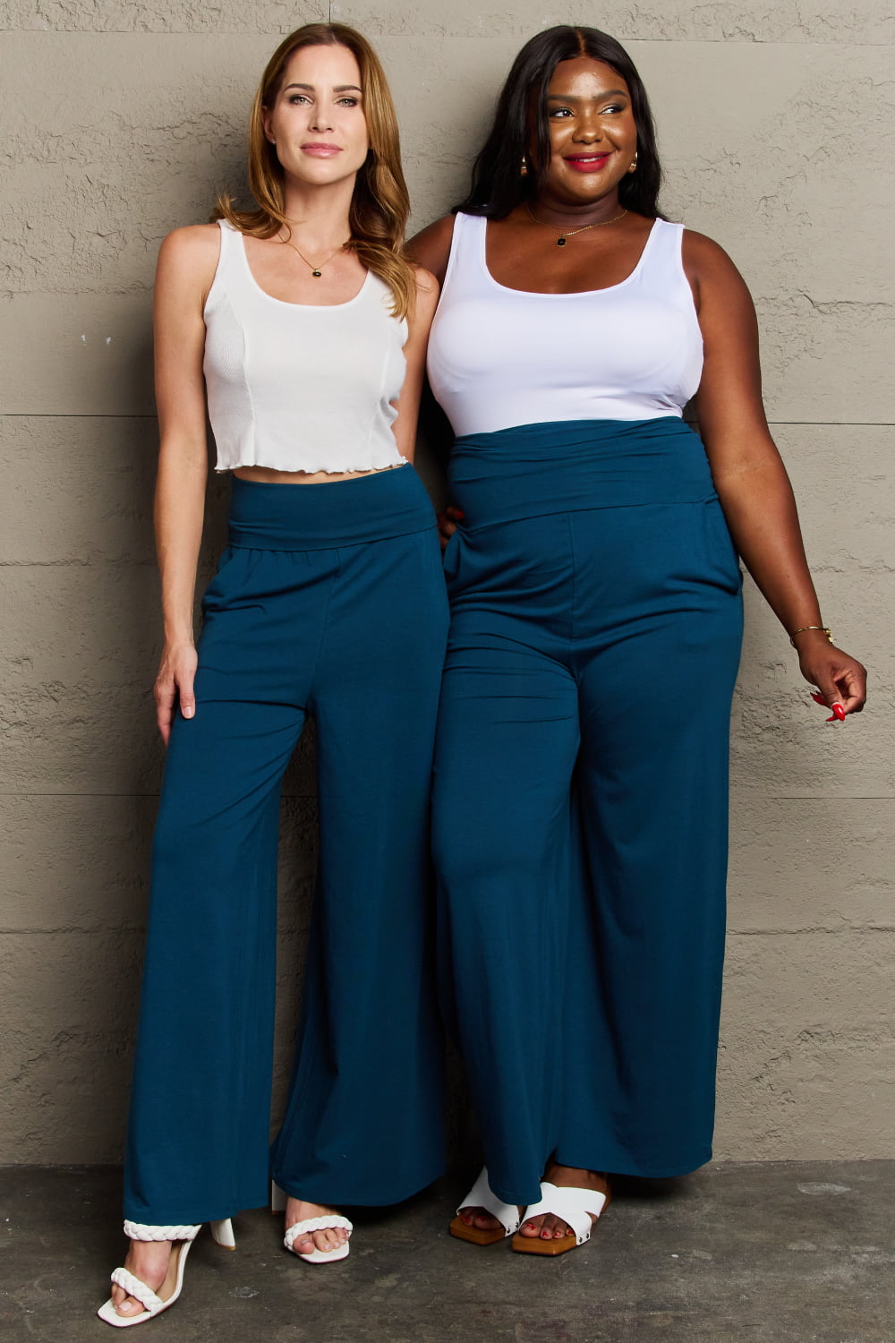 Culture Code My Best Wish Full Size High Waisted Palazzo Pants - AllIn Computer