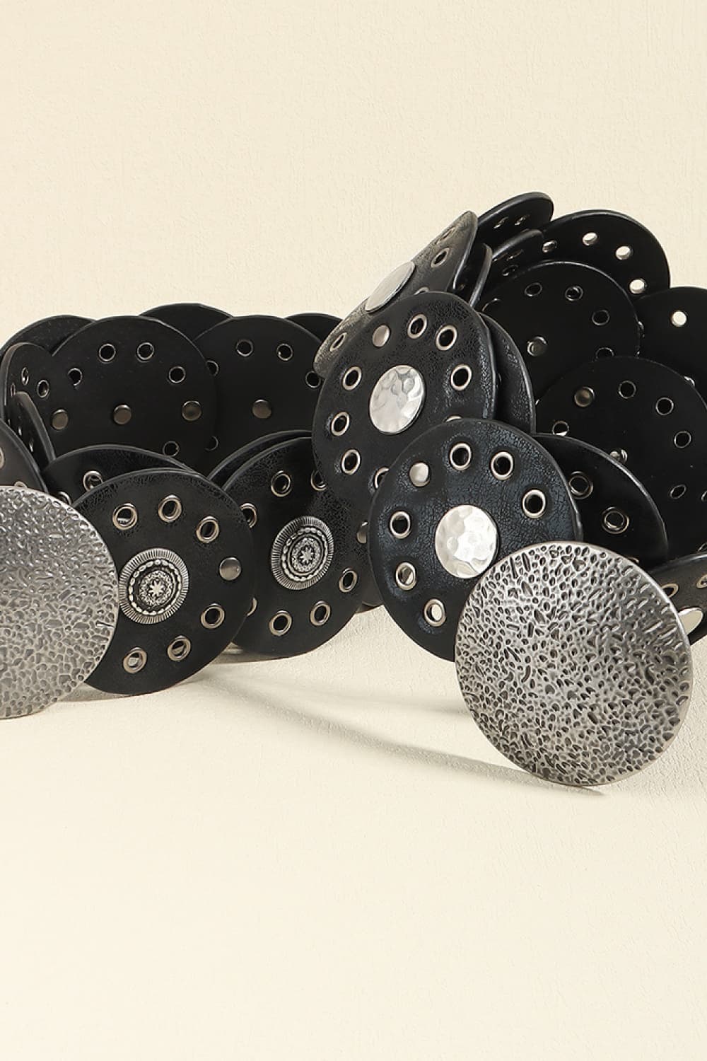 Round Shape PU Leather Belt - AllIn Computer