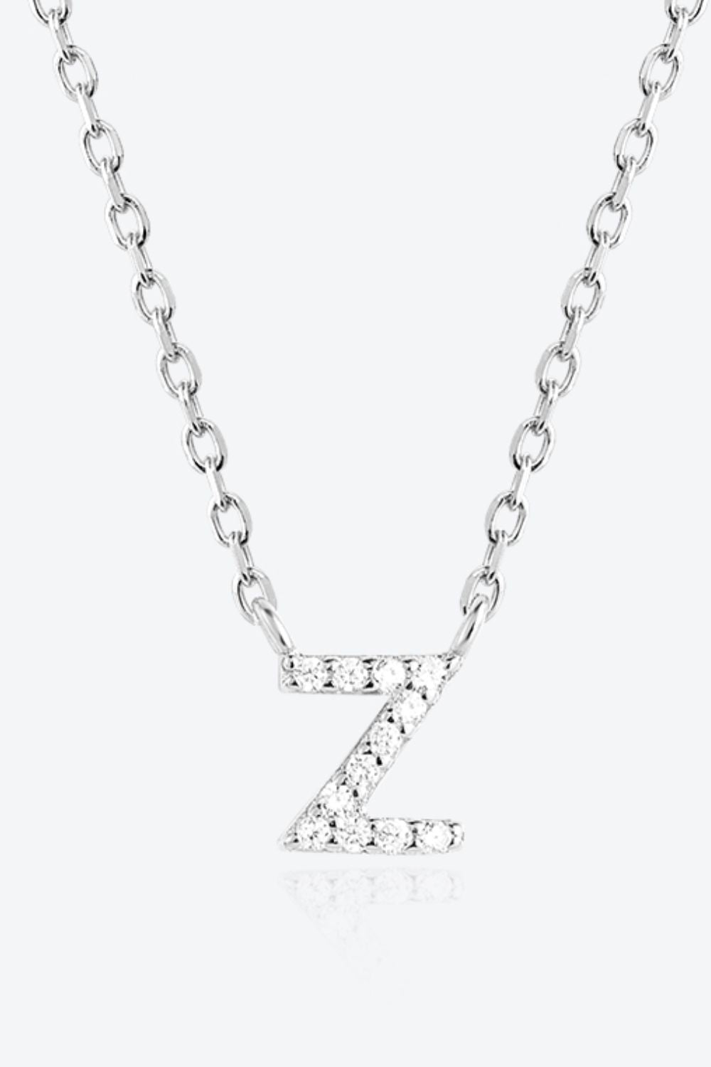 V To Z Zircon 925 Sterling Silver Necklace - AllIn Computer