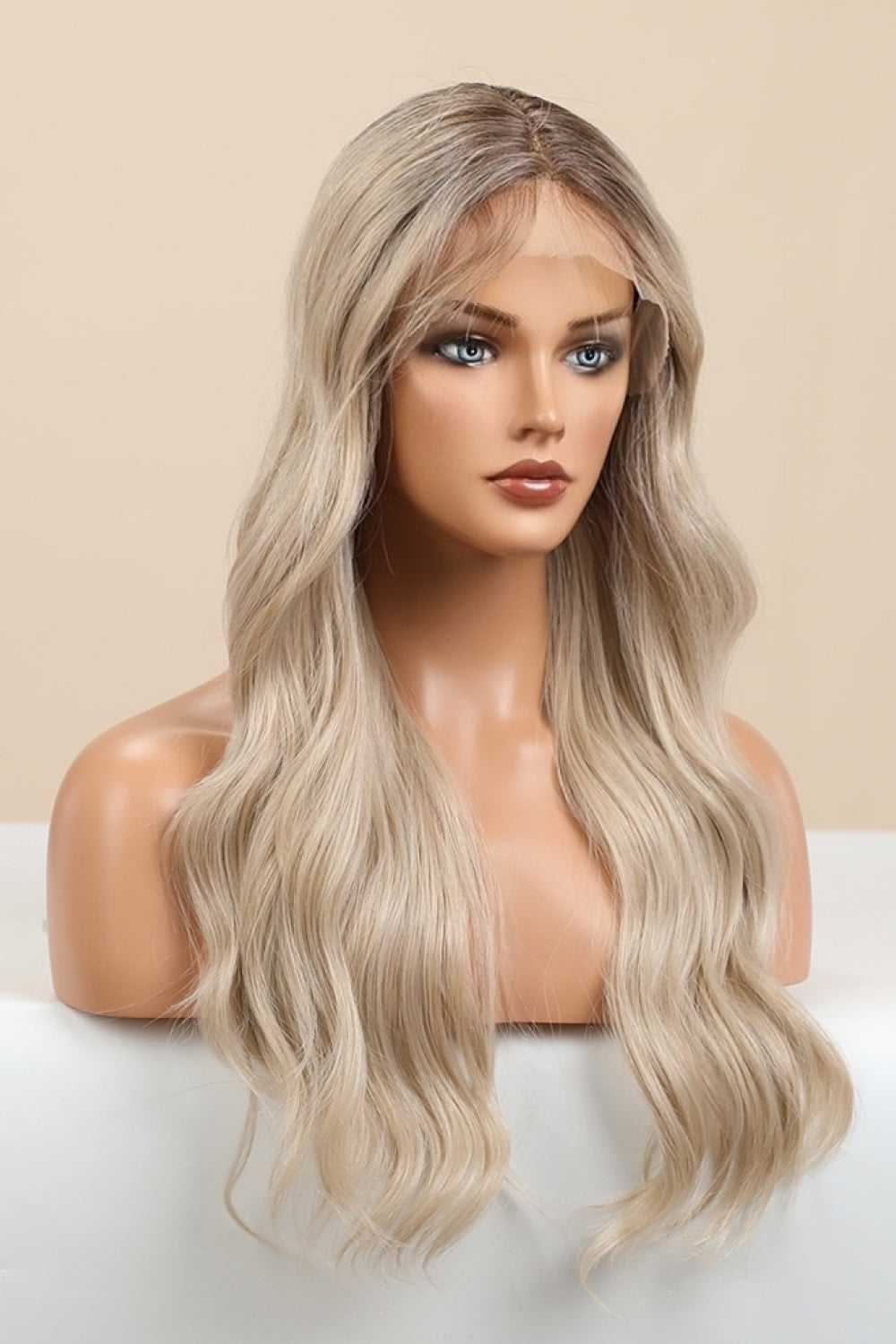 13*2" Wave Lace Front Synthetic Wigs in Gold 26" Long 150% Density - AllIn Computer