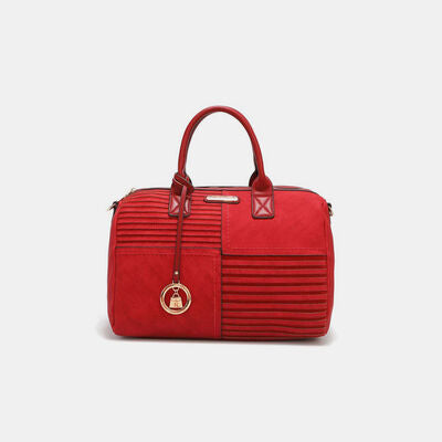 Nicole Lee USA Scallop Stitched Boston Bag - AllIn Computer