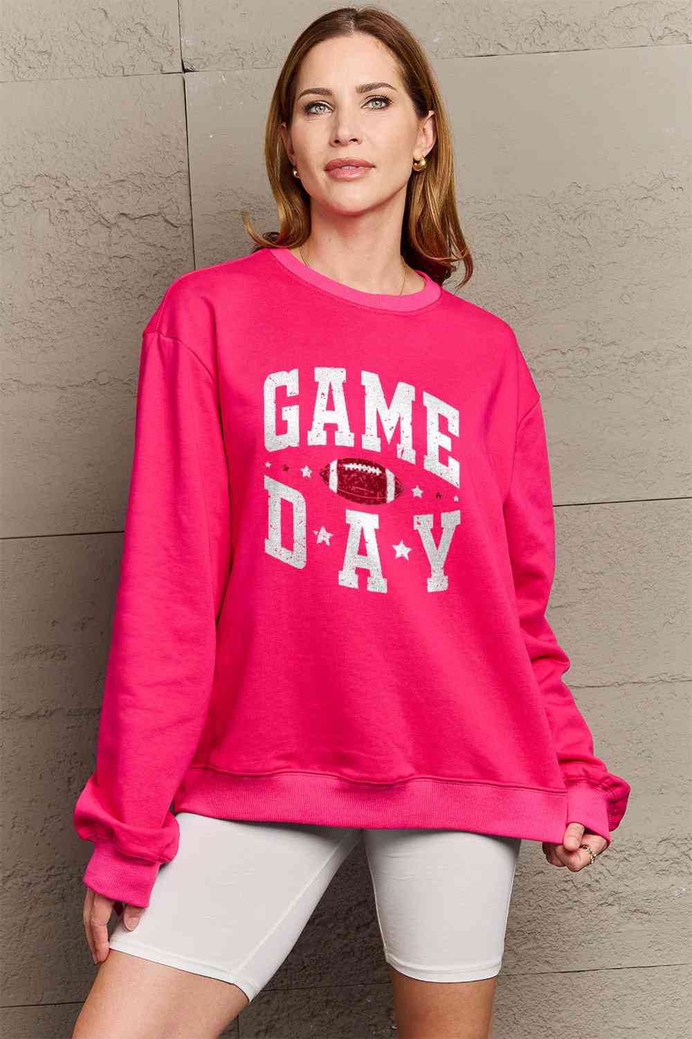Simply Love Full Size GAME DAY Graphic Sweatshirt - AllIn Computer