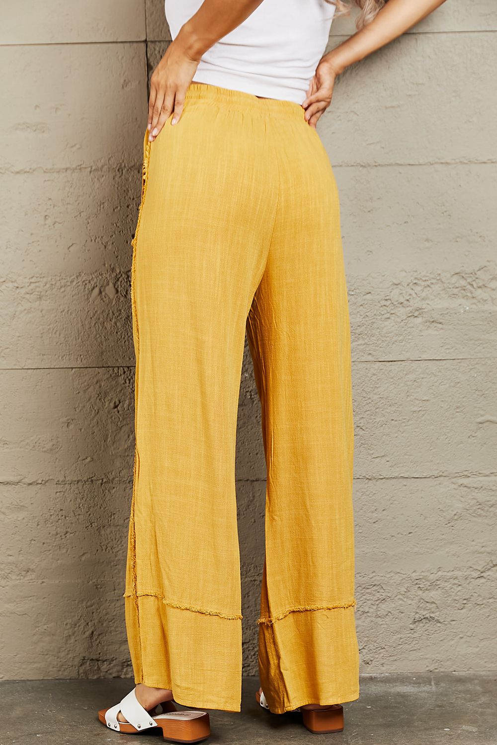 HEYSON Love Me Full Size Mineral Wash Wide Leg Pants - AllIn Computer