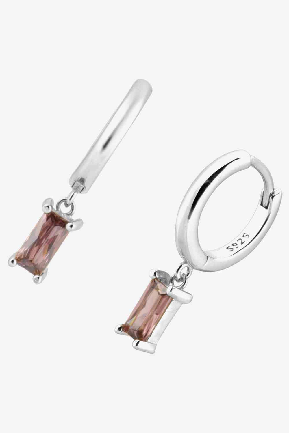 Zircon Huggie Drop Earrings - AllIn Computer