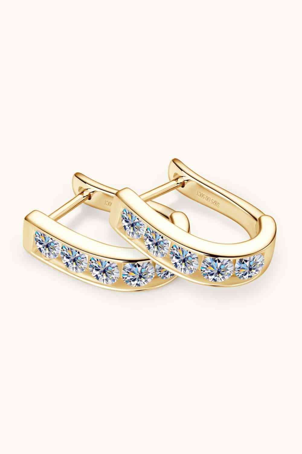1 Carat Moissanite 925 Sterling Silver Earrings - AllIn Computer
