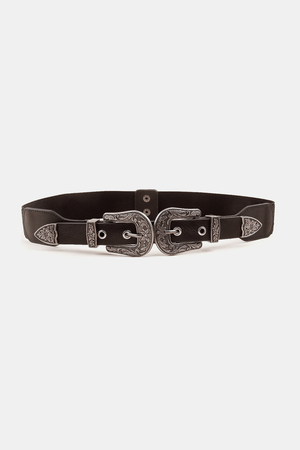 Symmetrical Zinc Alloy Buckle PU Leather Belt - AllIn Computer