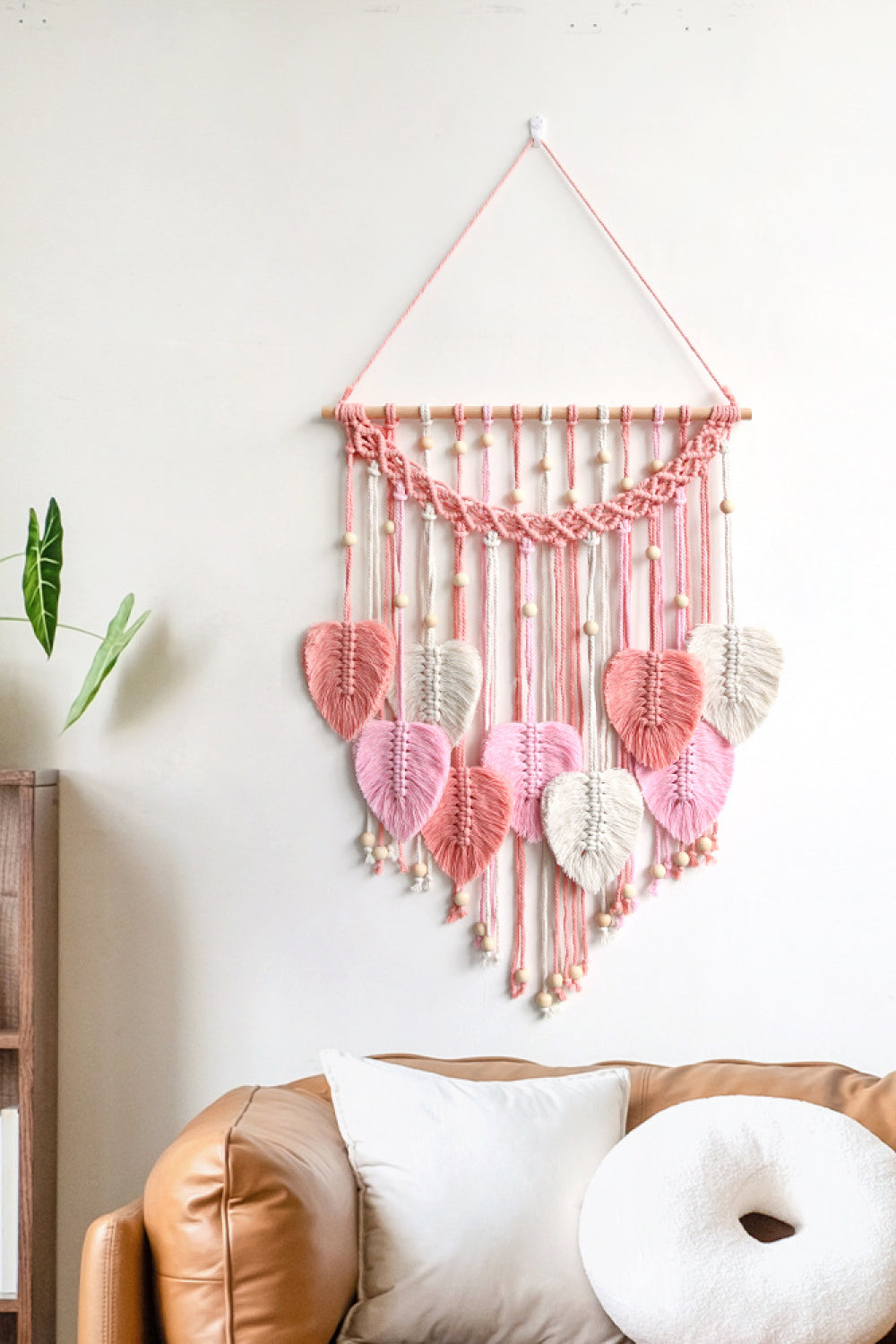 Macrame Leaf Fringe Hanging Wall Piece - AllIn Computer