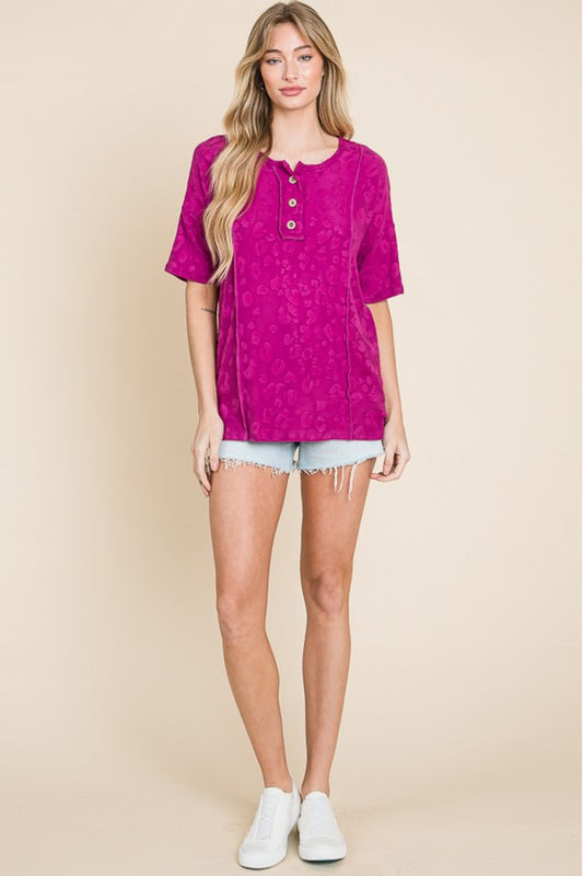 BOMBOM At The Fair Animal Textured Top - AllIn Computer