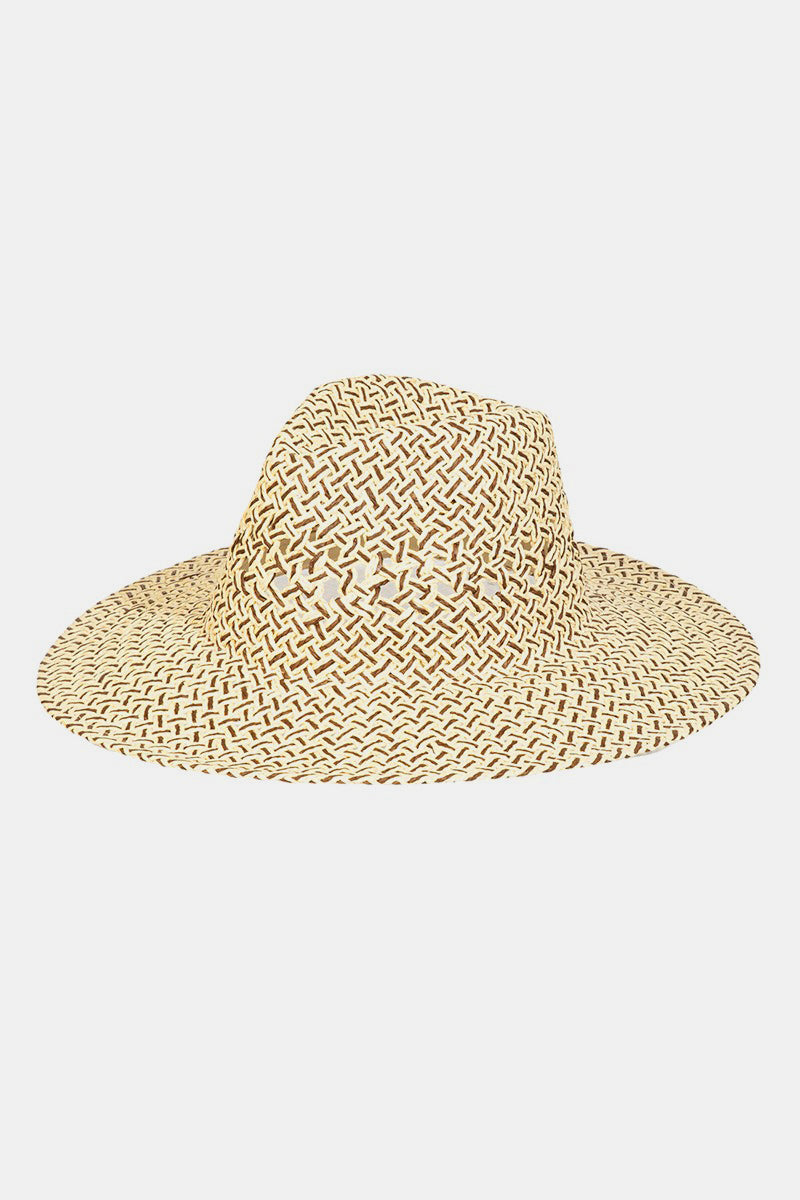 Fame Cutout Woven Straw Hat - AllIn Computer