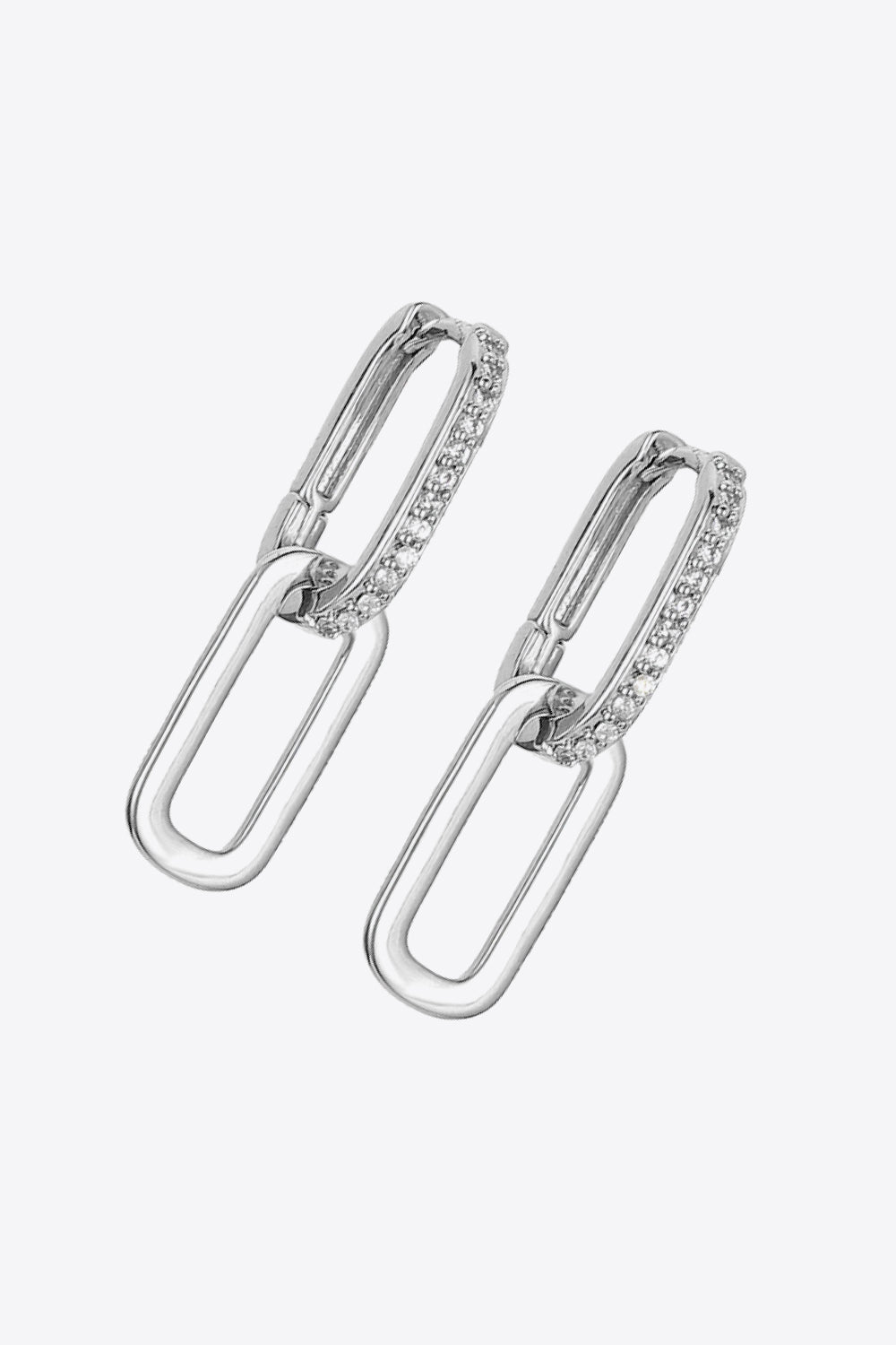 Cubic Zirconia Link Earrings - AllIn Computer