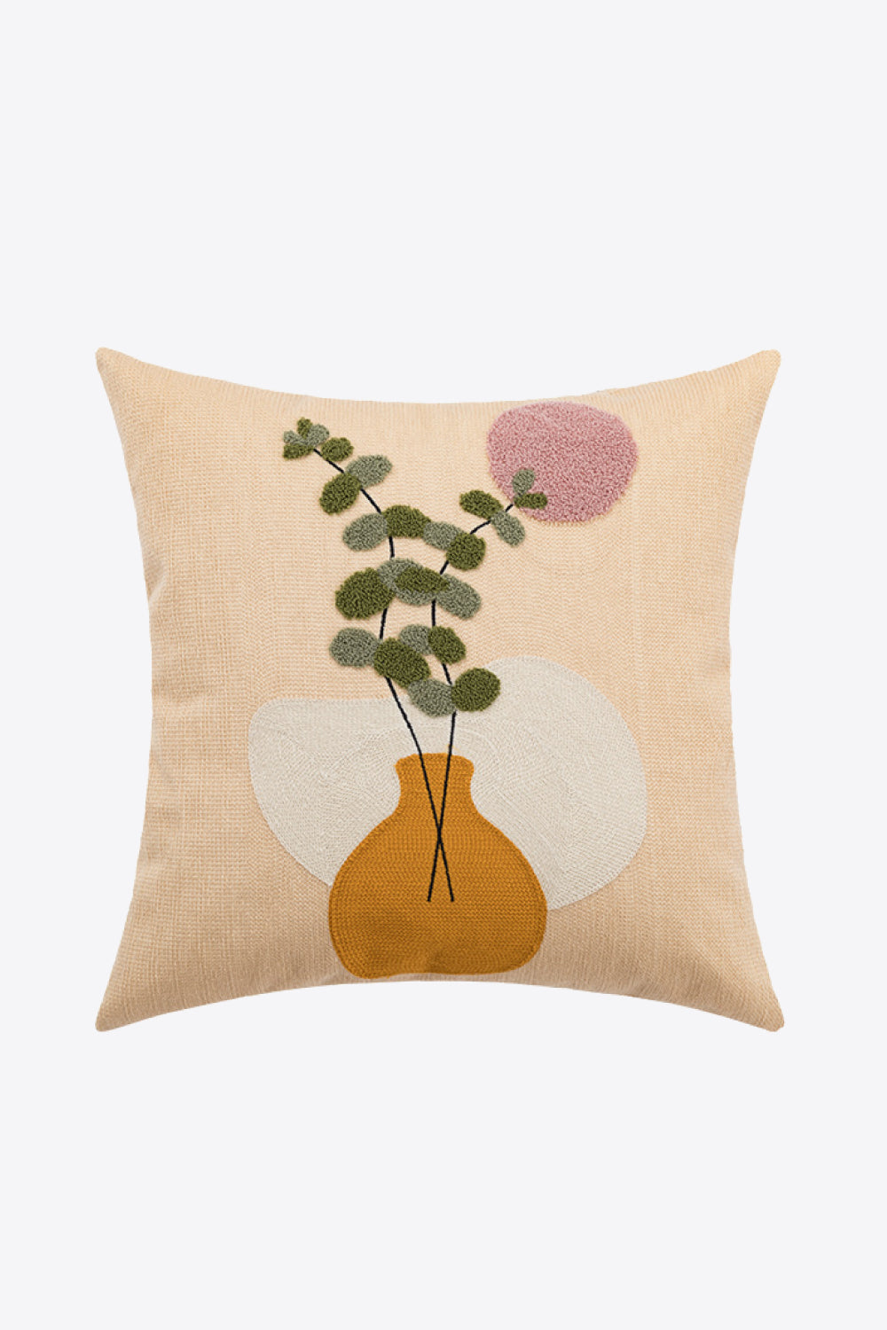 Embroidered Square Decorative Throw Pillow Case - AllIn Computer