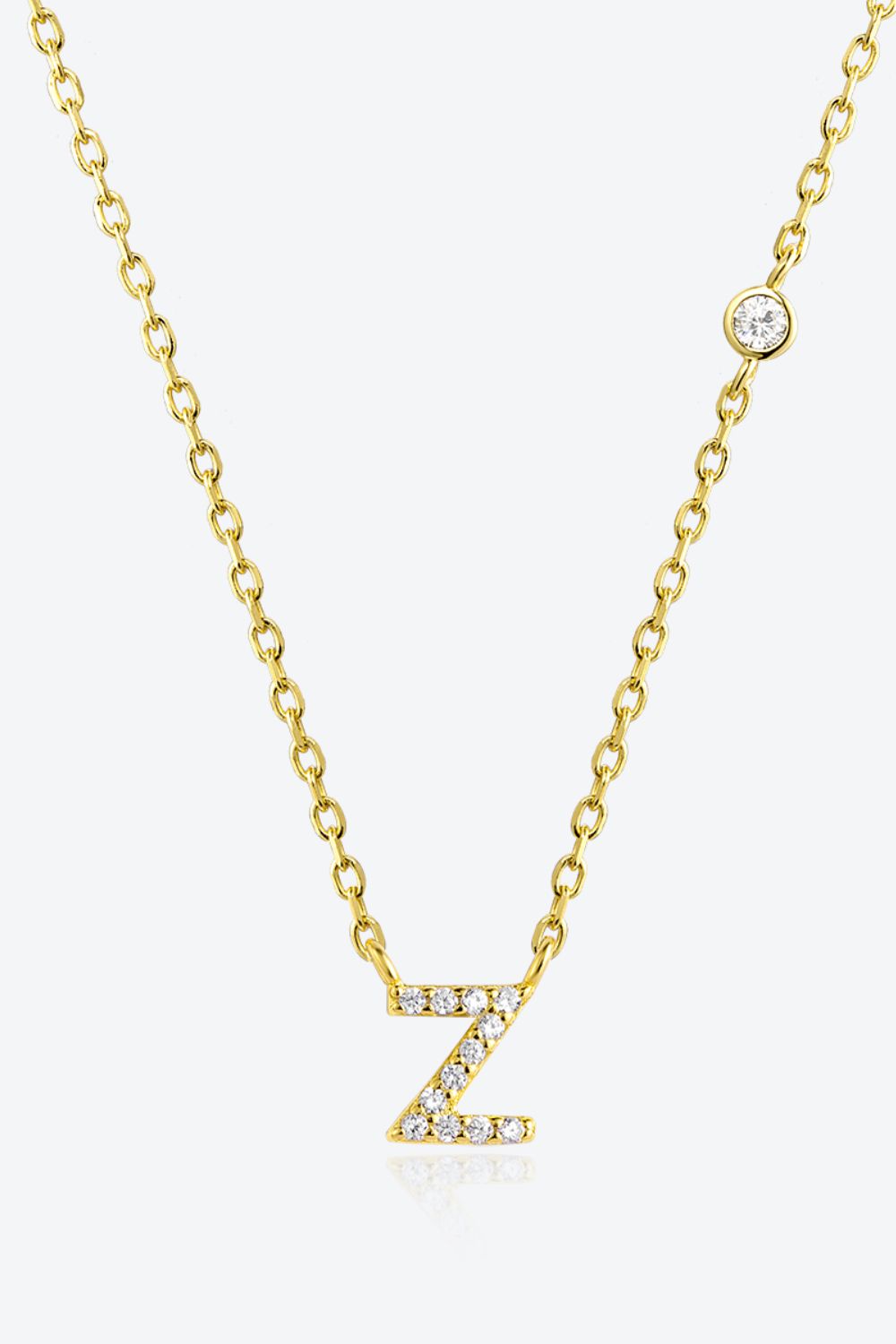 V To Z Zircon 925 Sterling Silver Necklace - AllIn Computer