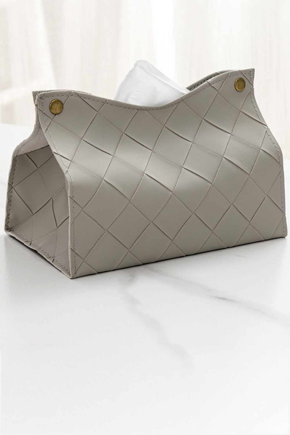 2-Pack Woven PU Tissue Box Covers - AllIn Computer