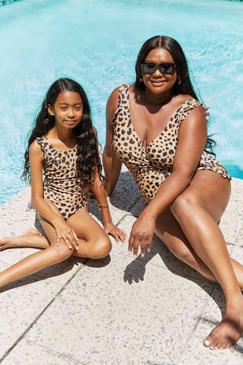 Marina West Swim Float On Ruffled One-Piece in Leopard - AllIn Computer
