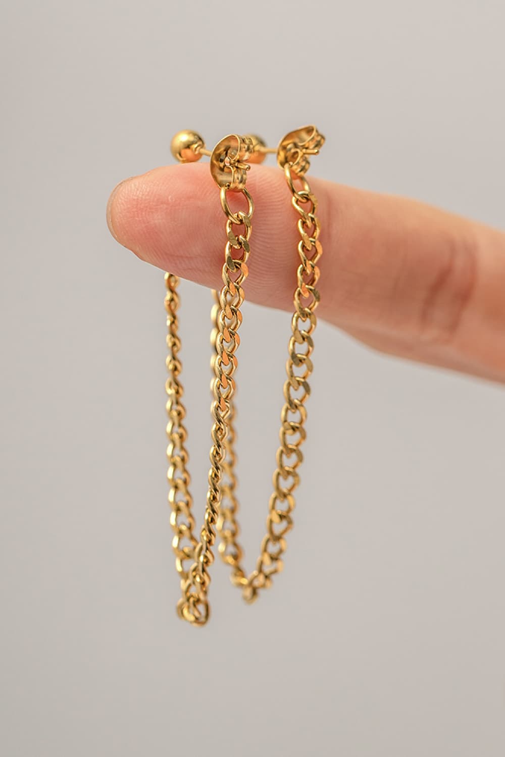 Stainless Steel Chain Earrings - AllIn Computer