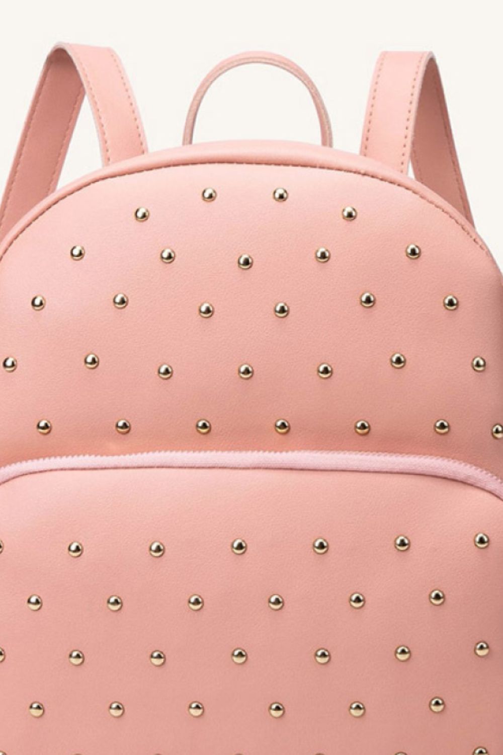 Studded PU Leather Backpack - AllIn Computer