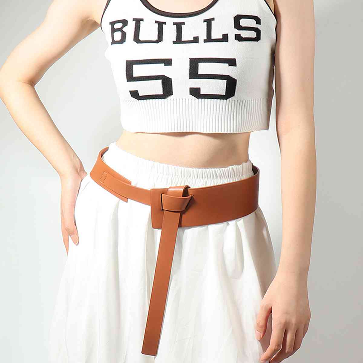 Knot Detail PU Belt - AllIn Computer