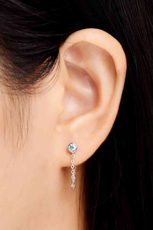 Inlaid Moissanite Chain Earrings - AllIn Computer