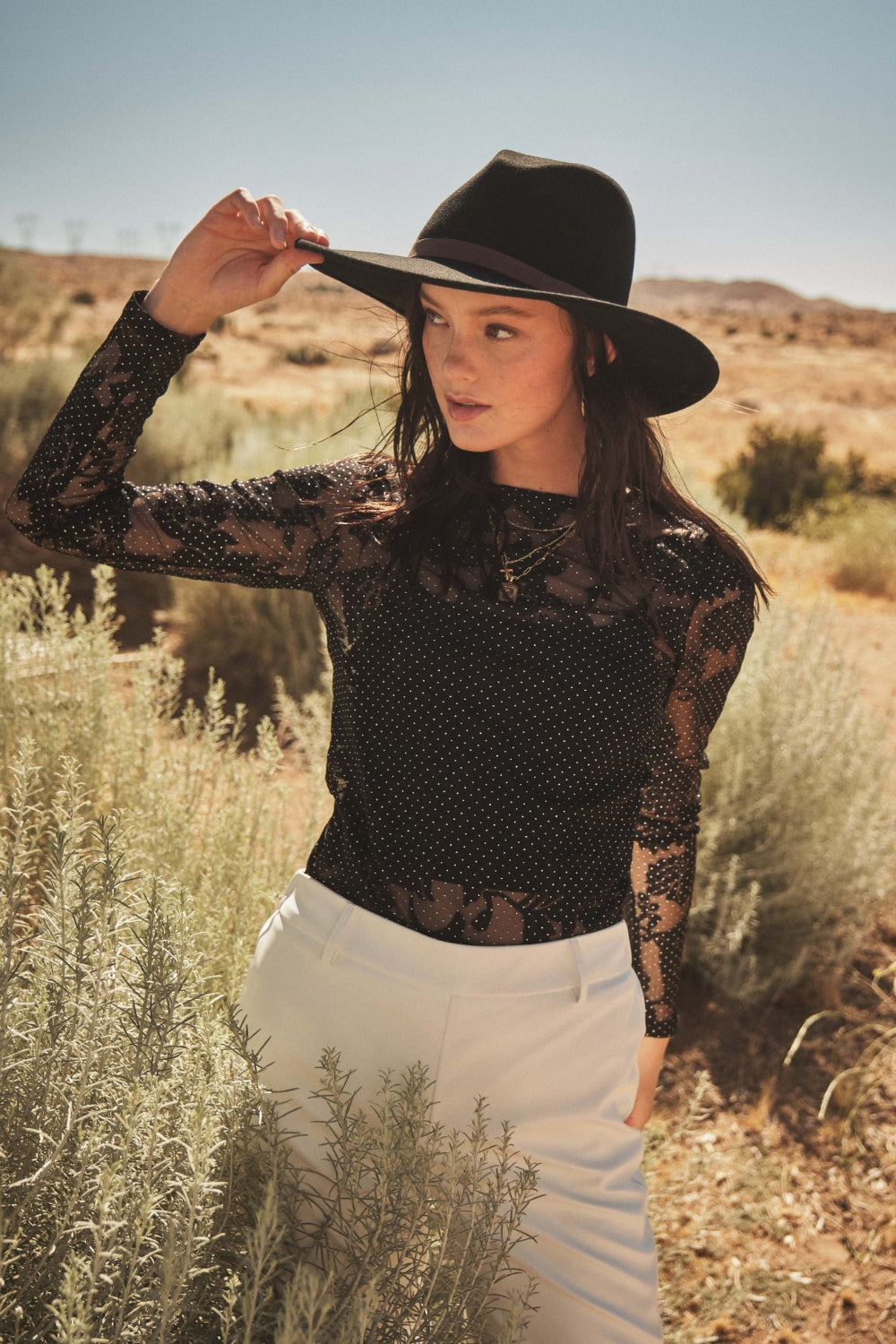 Ces Femme Floral Lace Mesh Bodysuit - AllIn Computer