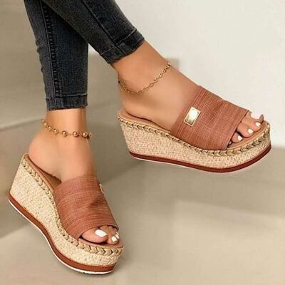 PU Leather Open Toe Sandals - AllIn Computer
