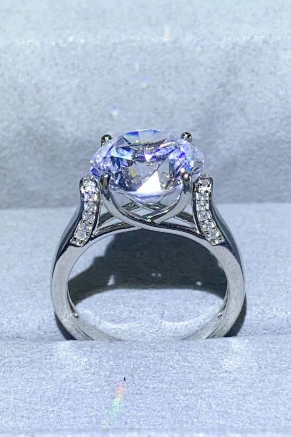 5 Carat Moissanite Platinum-Plated Ring - AllIn Computer