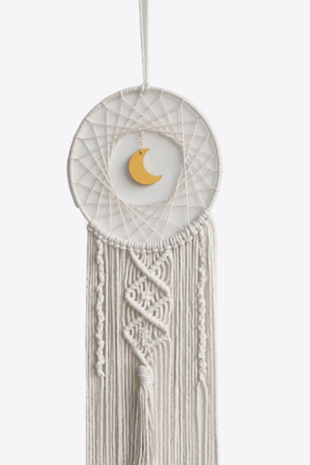 Bohemian Hand-Woven Moon Macrame Hanging Wall Piece - AllIn Computer